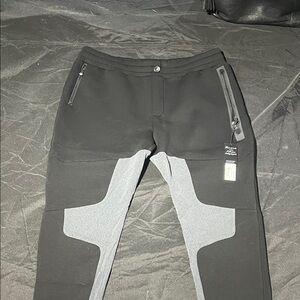Men's Black and Gray Joggers